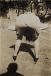 (THE ENDS) A choice group of 34 delightful snapshots featuring men and women bending over,